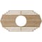 Ekena Millwork Chrysler Wood Fretwork Pierced Ceiling Medallion, Red Oak, 32"W x 16"H x 8 3/8"ID x 1/4"T CMWP32X16X0250CSRO - alternate 2